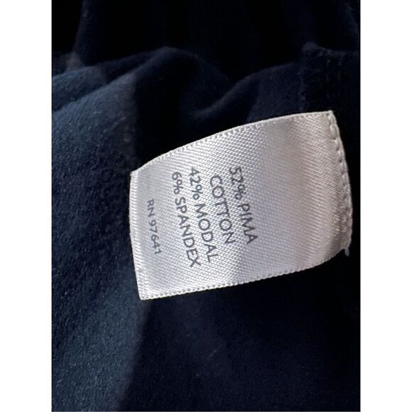 J. Jill Pure Jill J.Jill Dress Womens Large Black Sheath Pleated Neck Relaxed 3/ - Picture 5 of 5